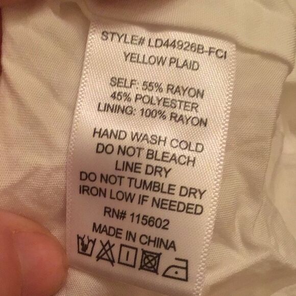 Lush Puff Sleeve Sunshine Plaid Gingham Mini Dress in Yellow - Picture 6 of 6